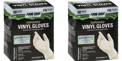 Walmart.com: Disposable Vinyl Gloves 50-Count Boxes ONLY $1.22 Each (Regularly $10)