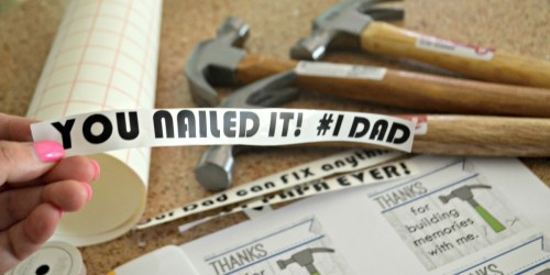 Gift Ideas For Dad: Father’s Day Personalized Hammer (Free Printable)