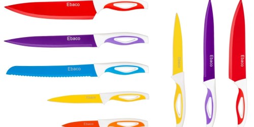 Amazon: Ebaco 10 Piece Colorful Knife Set Just $7.49