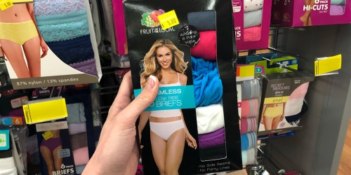 Over 50% Off Women’s Undies at Walmart (Hanes, Fruit of the Loom & More)