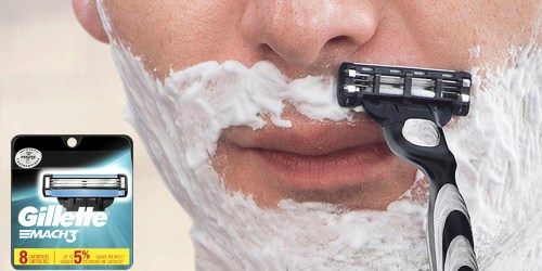 Amazon: Gillette Mach3 Men’s Razor Blade 8-Count Cartridge Pack Only $10.90 Shipped