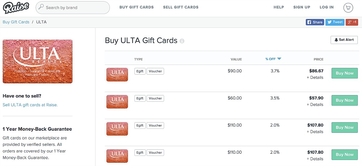 ulta shopping tips raise discounted gift cards hip2save