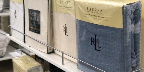 Ralph Lauren 100% Cotton Blankets as Low as $17.99 at Macys.com (Regularly $90+)