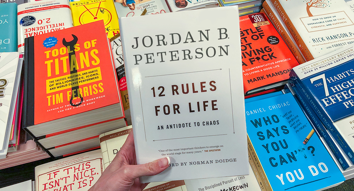 best Amazon self-help books — the 12 rules for life by jordan b peterson