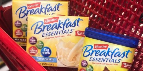 Up to 50% Off Carnation Breakfast Essentials Drink Mix after Target Gift Card