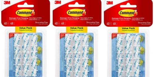 Command Decorating Clear Clips 40-Count Pack Only $4.69 (Regularly $10+)