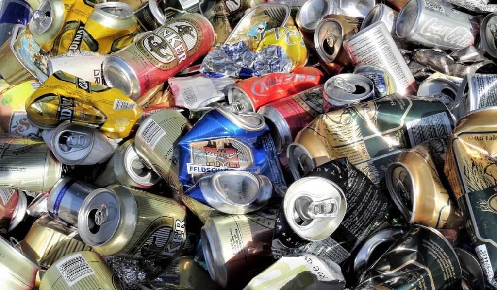 how to make money recycling cans — crushed cans