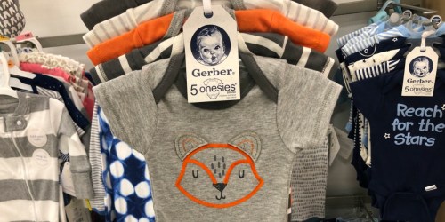 Gerber Onesies 5-Packs Only $5.94 Shipped at Target.com (Just $1.19 Per Onesie) & More