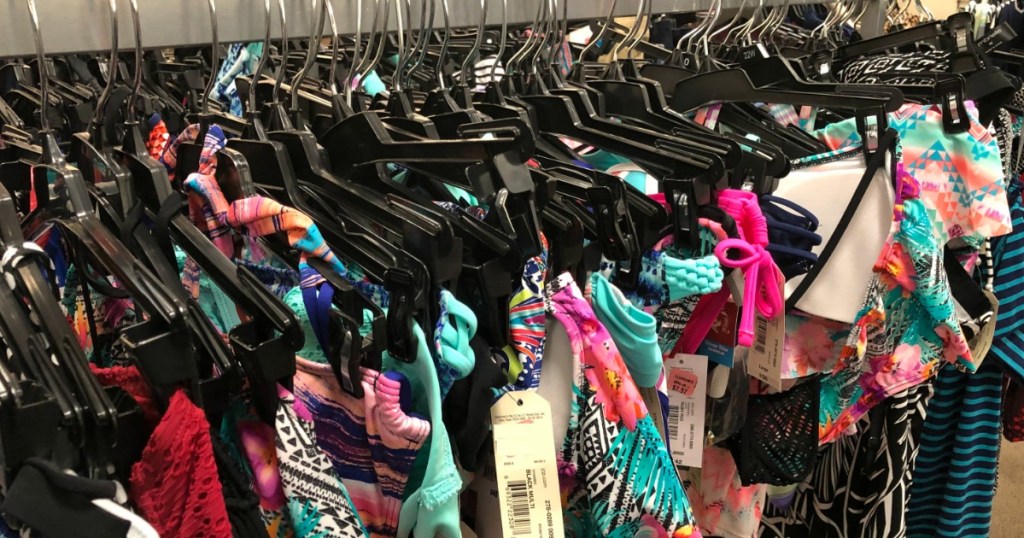 display of swimwear