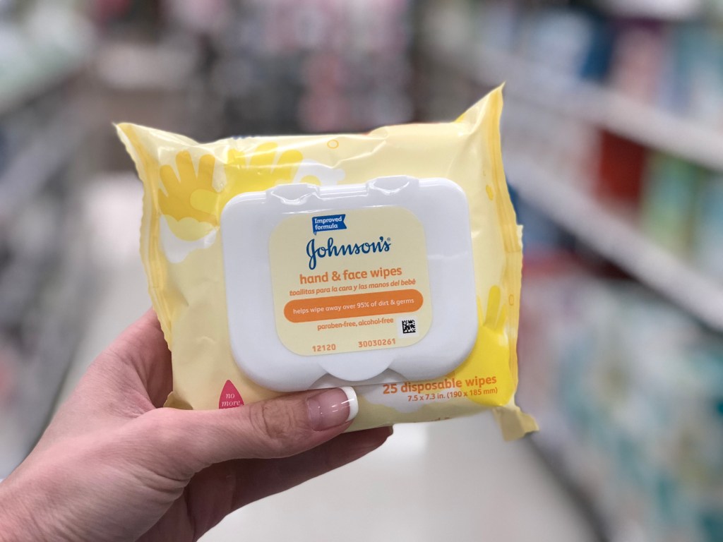 johnson baby hand and face wipes