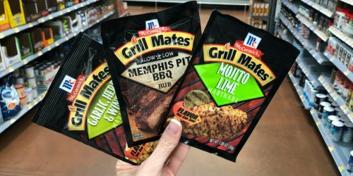 Three FREE McCormick Grill Mates Packets After Cash Back at Walmart