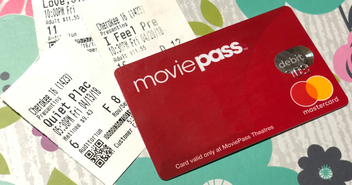 moviepass to offer family plan and bring a friend options – movie pass card and ticket stubs