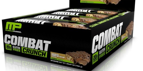 Amazon: MusclePharm Combat Crunch Protein Bars 12-Pack Only $13.48 (Just $1.12 Each)