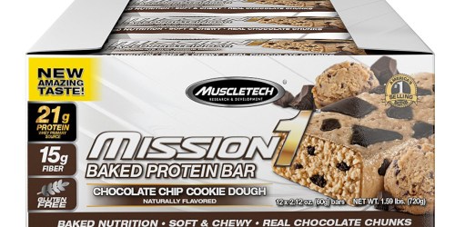 Amazon: MuscleTech Gluten Free Protein Bars 12-Pack Only $9.99 Shipped (Just 83¢ Per Bar)