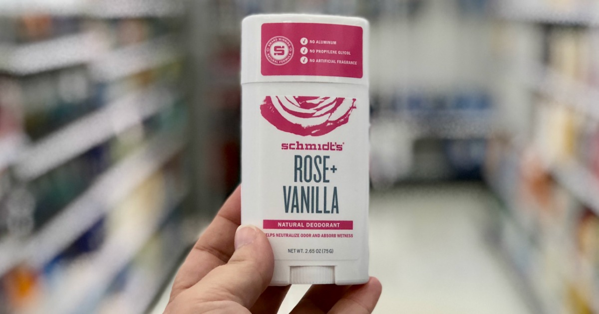 Schmidt's rose + vanilla deodorant