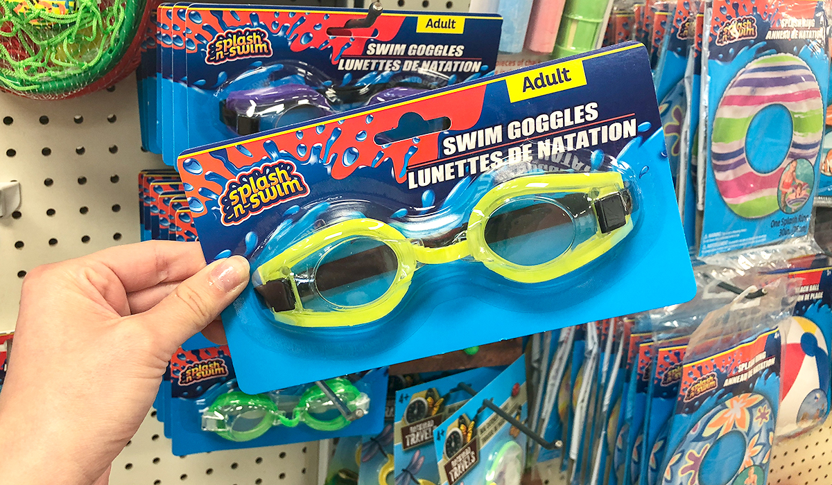 dollar tree pool supplies and fun hacks — swim goggles