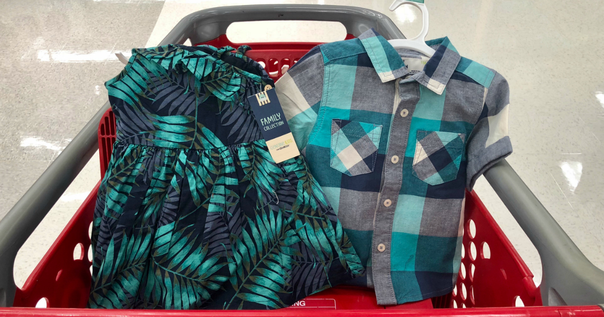 Target matching family outfits offer breezy summer looks in different prints.