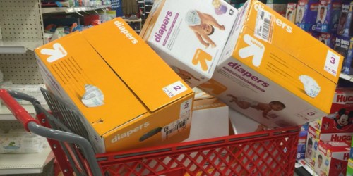 Up & Up Giant Diaper Packs Only $17.99 Each After Target Gift Card (as Low as 10¢ Per Diaper)