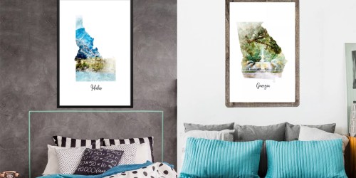 Watercolor Map Posters Only $11.99 Shipped (Regularly $40)