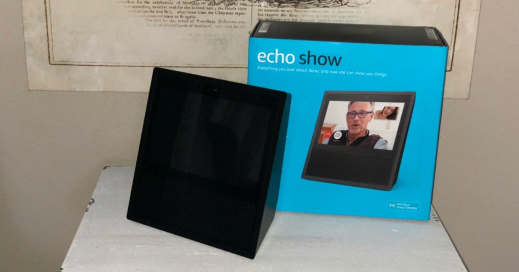 Amazon Echo Show on a night stand