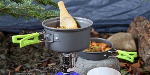 Amazon: MalloMe 10-Piece Camping Cookware Kit Only $15.99 (Awesome Reviews)