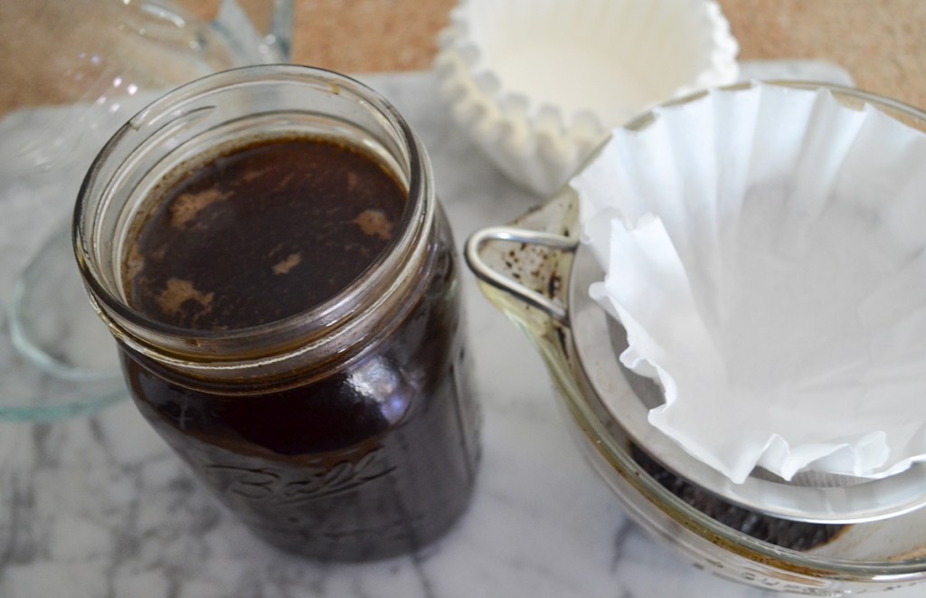 cold brew coffee in jar