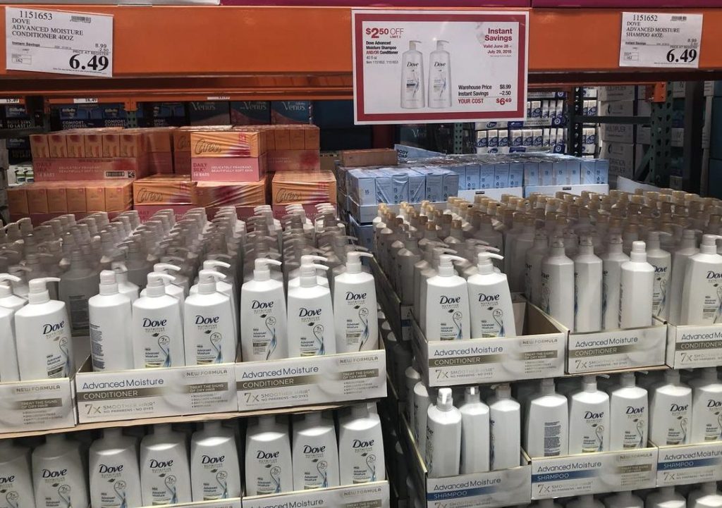 Dove at Costco