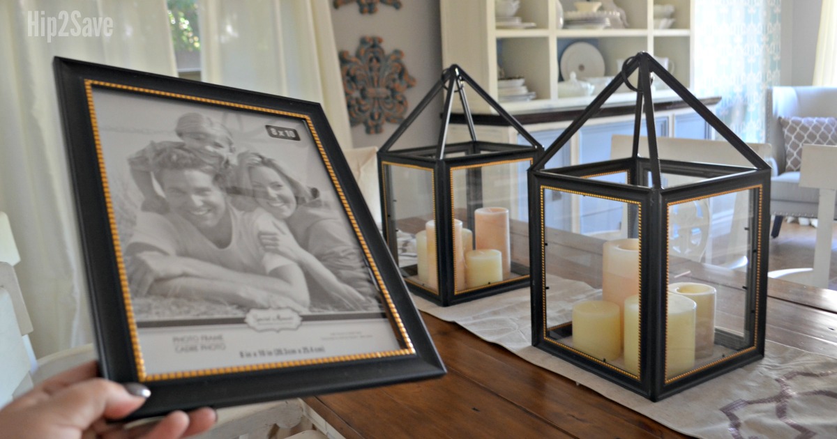 Hip2Save's Top 10 Recipe & DIY Posts of All Time –– dollar tree picture frame lanterns