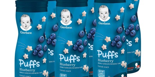 Amazon Family: SIX Gerber Puffs Cereal Snacks Just $6.12 Shipped (Only $1.02 Each) + More