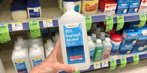 Isopropyl Alcohol 16oz Bottles Just 74¢ Each on Walgreens.com