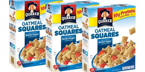 Amazon: Three Quaker Oatmeal Squares Cereal Boxes Only $5.13 Shipped (Just $1.71 Each)