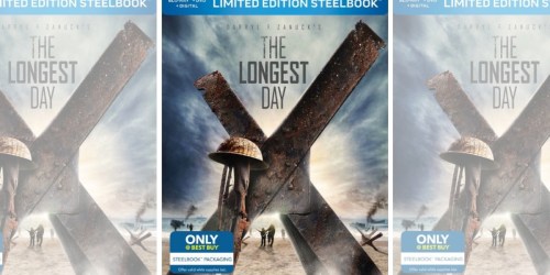 Best Buy: The Longest Day Limited Edition Steelbook Blu-ray Combo Just $10.99 (Regularly $25) + More