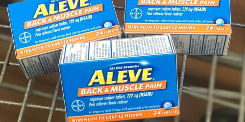 High Value $3/1 Aleve Coupon = 76¢ at Walmart + Fandango Movie Ticket Promo