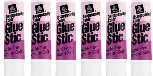 Avery Permanent Glue Sticks 6 Pack Only $2.99 (Ships w/ $25 Amazon Order)