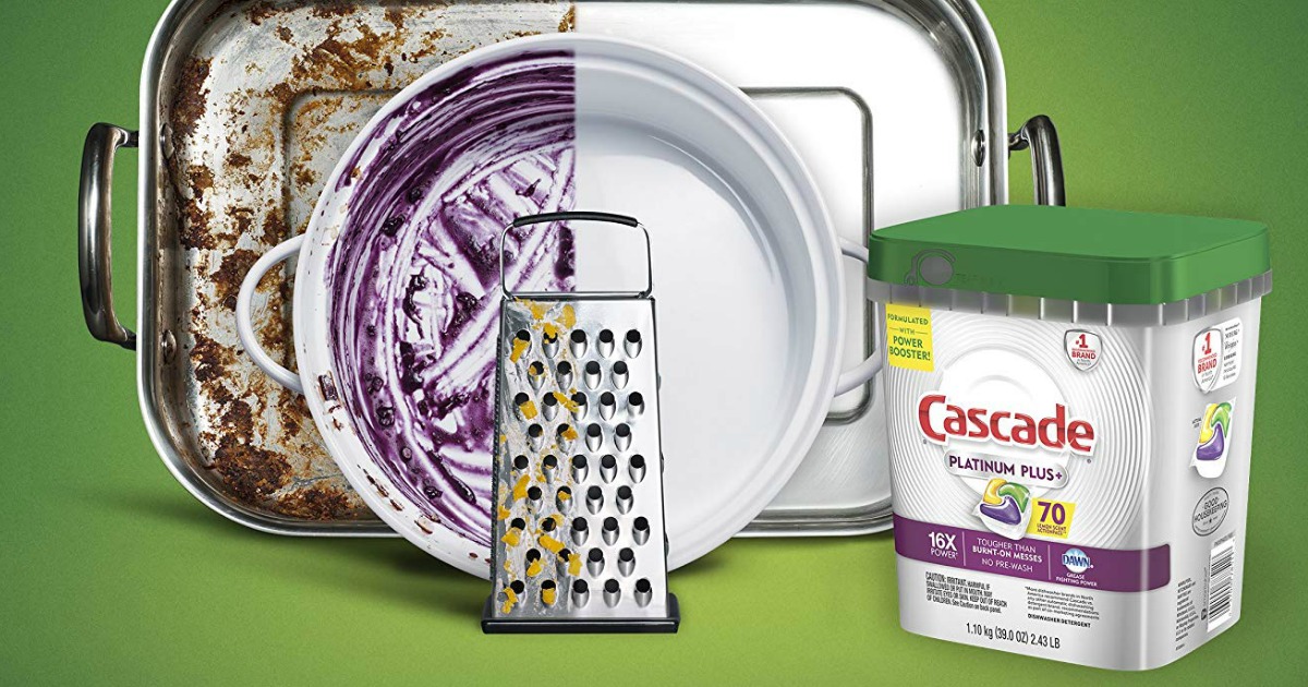 dirty pots and pans half clean by cascade