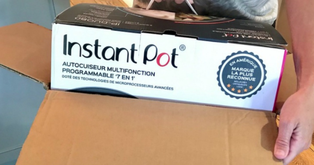 instant pot tips, hacks, and recipes – Instant Pot coming out of a shipping box