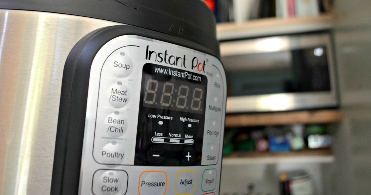 instant pot tips, hacks, and recipes – side view of an Instant Pot