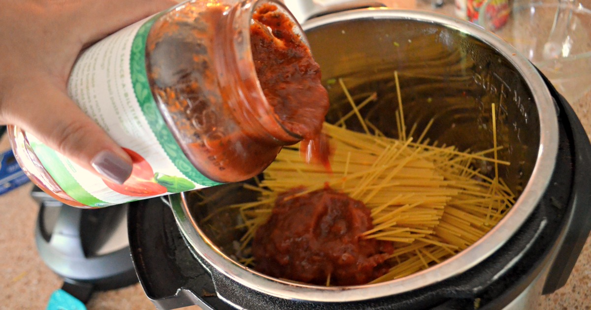 Instant Pot Spaghetti with Meat Sauce