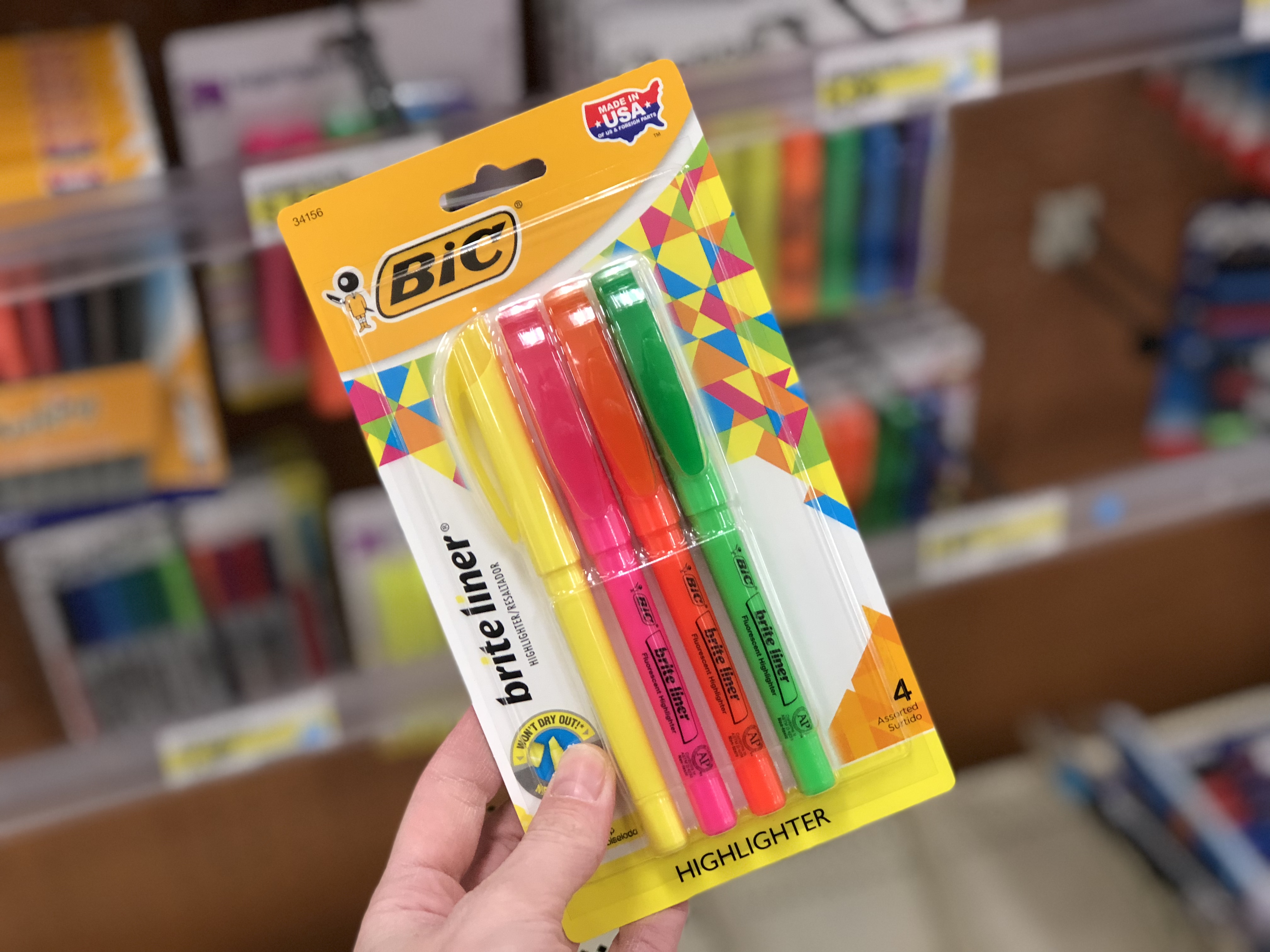 Target offers teachers 15% discount off school supplies – like these Bic highlighters