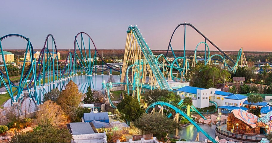 roller coasters at seaworld park
