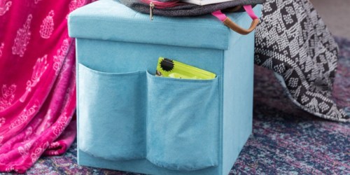 JCPenney.com: Faux Suede Storage Ottoman Only $14.99 (Great for College Dorm Rooms)