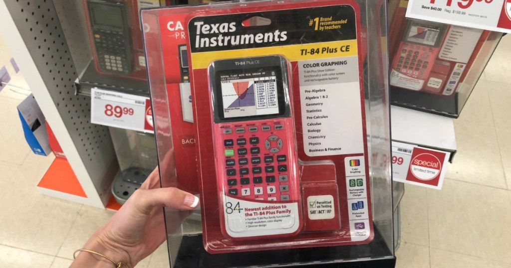Texas Instruments TI-84 Plus CE Color Graphing Calculator in Pink