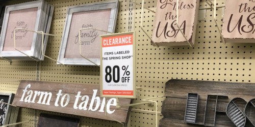 80% Off Farmhouse Decor at Hobby Lobby