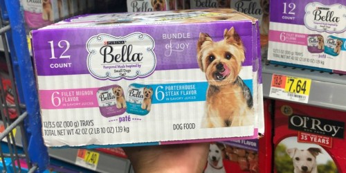 Purina Bella Dog Food Trays 12-Pack Only $2.64 at Walmart (Just 22¢ Each)