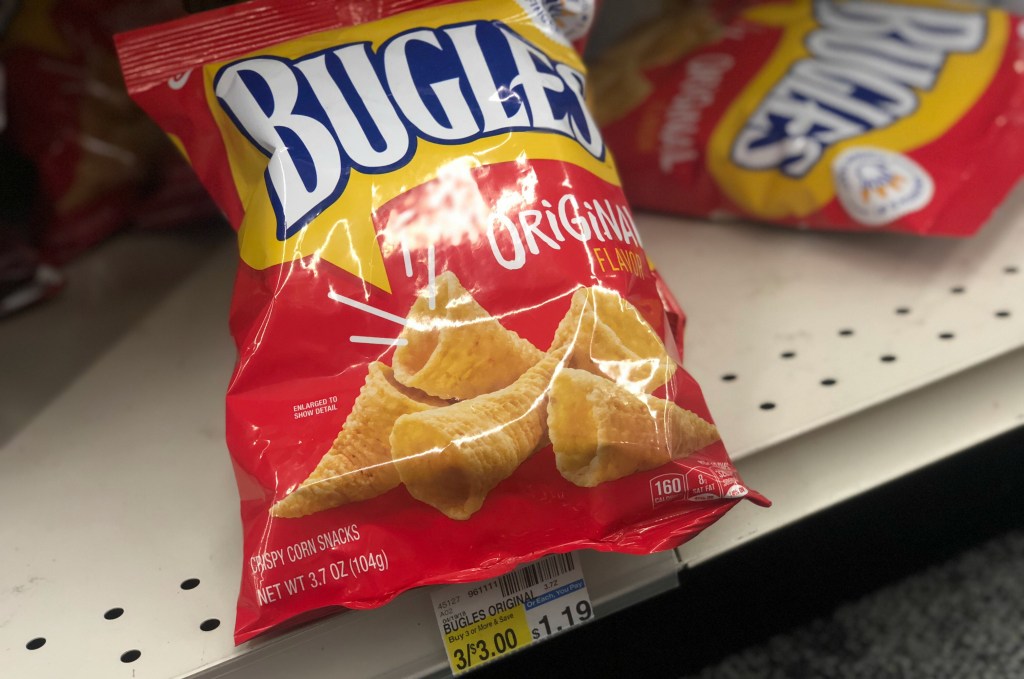 Bugles snacks on CVS shelf