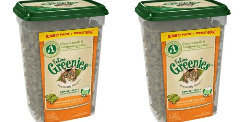 Amazon: BIG Feline Greenies Treats 11oz Containers Only $6.99 Shipped