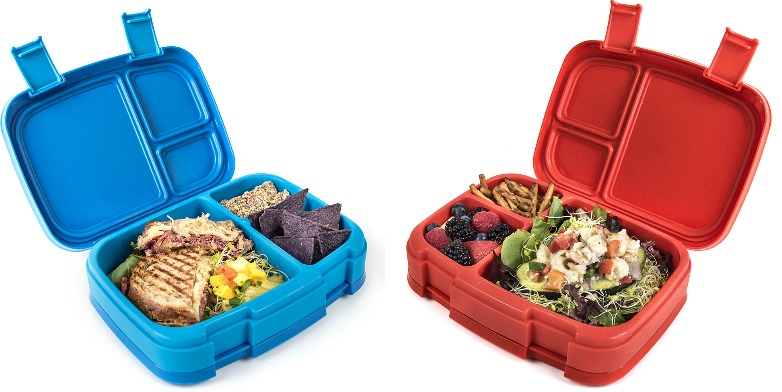 blue and red 4-compartment bentgo boxes