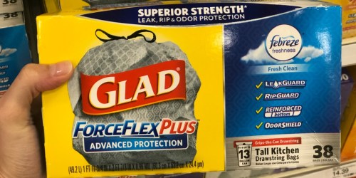 Over 40% Off Glad ForceFlex Plus Trash Bags at Target