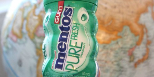 Amazon: Mentos Spearmint Gum 4-Pack Only $6.47 Shipped (Just $1.62 Per Bottle)