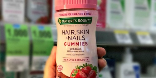 Over 60% Off Nature’s Bounty Hair, Skin & Nails Gummies at Walgreens.com